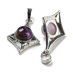 Natürlichen Amethyst Edelsteinanhänger&nbsp;G-P517-03P-03