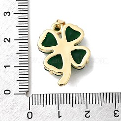 Pendentifs de verre en laiton&nbsp;KK-H529-40G-02