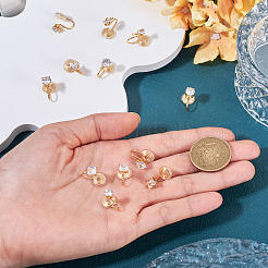 12 Stück 6 Stile Messing Micro Pave klare Zirkonia Ohr Manschette Zubehörse&nbsp;KK-TA0003-24