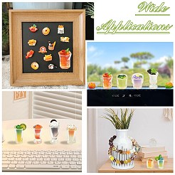 20 pièce de 10 styles de décorations miniatures en résine pour boissons fraîches&nbsp;DJEW-CJ0001-22
