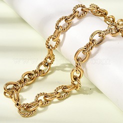 Unisex-Armbänder und -Halsketten aus Edelstahl 304&nbsp;SJEW-L199-11G