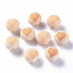 Unfertige Holzperlen&nbsp;WOOD-S036-07
