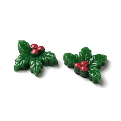 Weihnachtliche Cabochons aus undurchsichtigem Harz&nbsp;X-RESI-K019-39