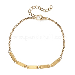 201 bracelets à maillons en acier inoxydable&nbsp;BJEW-JB13131