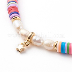 Set di collane con ciondolo in ottone luna e stella&nbsp;NJEW-JN03438