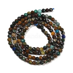 Natürliche Chrysokolla und Lapislazuli Perlen&nbsp;G-K373-B04-04-01