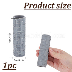 Rullo per texture in argilla con manico in plastica&nbsp;DIY-WH0699-88D
