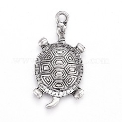 Tibetischer stil Aluminium Anhänger & Charms&nbsp;TIBEP-A040-029TAS-NR