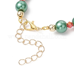 3 bracelet à breloques en alliage émaillé de Noël&nbsp;BJEW-JB12075