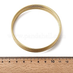 7 bracelet en acier inoxydable 201 pour femme&nbsp;BJEW-Z151-04G-01