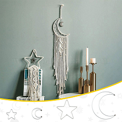 20 stücke 4 arten eisen ring für diy woven net/web mit feder&nbsp;IFIN-SP0001-52