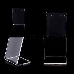 3 set di espositori per orecchini in acrilico trasparente a 3 stili&nbsp;EDIS-WH0006-41