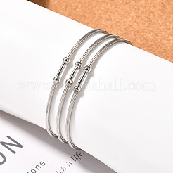 Anlaufbeständige Mode 304 Edelstahl Manschettenarmreifen Drehmomentarmreifen&nbsp;BJEW-H473-01P