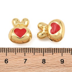 Perles en laiton émaillé&nbsp;KK-CBA3297-07G