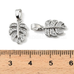 Ciondoli in ottone zirconi chiari micro pavé&nbsp;KK-A290-01A-P