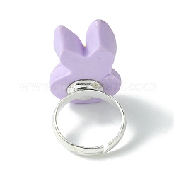 Fingerring aus Hasenharz&nbsp;RJEW-JR00638-01