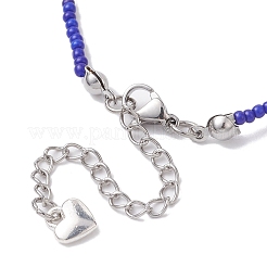 Armbänder aus Harz mit bösem Blick und Glasperlen&nbsp;BJEW-MZ00050