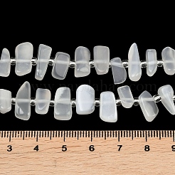 Natürlichen weißen Mondstein Perlen Stränge&nbsp;G-L657-E02-01