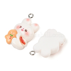 Weihnachtsmotiv Hase Anhänger aus opakem Harz&nbsp;RESI-S08-04B