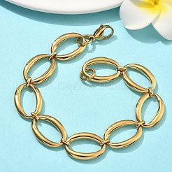 Bracelets à maillons en acier inoxydable 304 pour femmes&nbsp;BJEW-B169-04B-G