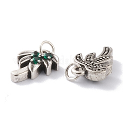 Messing Mikropflaster grün Zirkonia Charms&nbsp;ZIRC-A016-05AS