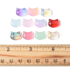 110 Stück 11 Farben transparente Sprühfarbe Glasperlen&nbsp;GLAA-FS0002-15