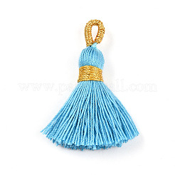 Décorations pendentif pompon en polycoton (coton polyester)&nbsp;FIND-N006-01