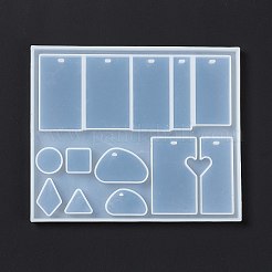 Silikonformen für Anhänger mit geometrischer Form&nbsp;DIY-D076-04