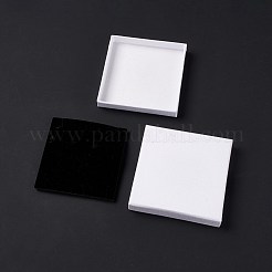 Cajas para collares de papel con tapete de esponja&nbsp;OBOX-G018-01B-03