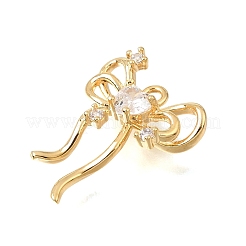 Pendentifs cubiques transparents en laiton micro-pavé&nbsp;CU-CBA1682-06D-G