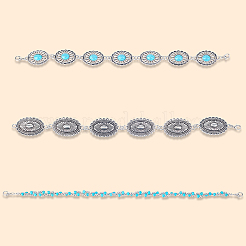 1 set di 3 catene per cappelli in ferro con chiusura a moschettone&nbsp;HJEW-CN0001-31D