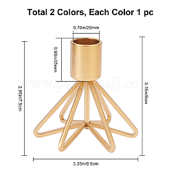Portacandele in ferro 2 pz 2 colori&nbsp;AJEW-GF0002-62