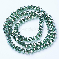 FilI di perline in vetro placcato&nbsp;EGLA-A034-T3mm-C03