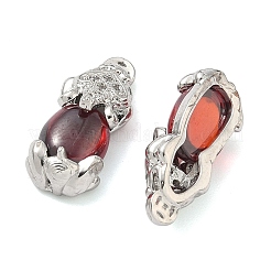 Messing-Pavé-Zirkonia-Cabochons&nbsp;KK-G548-13P