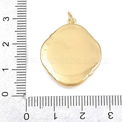 Pendentifs d'émail en laiton &nbsp;KK-L275-52G-01