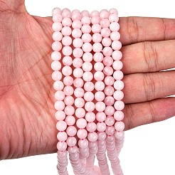 Madagascar naturel rose de perles de quartz Strads&nbsp;X1-G-D655-6mm
