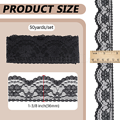 50 Yards Polyester-Spitzenbänder&nbsp;SRIB-PH0001-53B