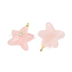 Pendentifs de quartz rose naturel&nbsp;X-G-H353-01G-07