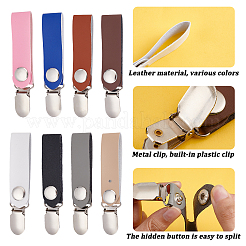8 x Hutclips aus Legierung in 8 Farben.&nbsp;FIND-PH0005-76
