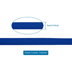 3 Farben flache elastische Polyesterschnur&nbsp;EC-TA0001-04