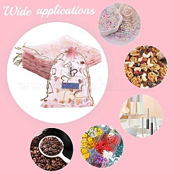 100 x Organza-Geschenkbeutel mit Goldprägung und Herzen&nbsp;OP-PH0001-37B