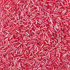 3000 paire de perles de verre transparentes aux couleurs de l'arc-en-ciel&nbsp;GLAA-PA0001-84A
