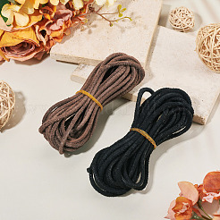 Cordon en cuir de vachette bicolore de 10 m&nbsp;WL-TA0001-08B