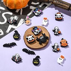 20 Stück 10 Stile Halloween Themen Lebensmittelqualität umweltfreundliche Silikon Fokalperlen&nbsp;SIL-CJ0002-54
