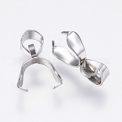Cauzioni per ciondolo in acciaio inossidabile 201 anti-appannamento&nbsp;STAS-F138-02P-3x15mm