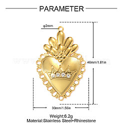 Strassanhänger aus Edelstahl 304&nbsp;STAS-OY011-78G