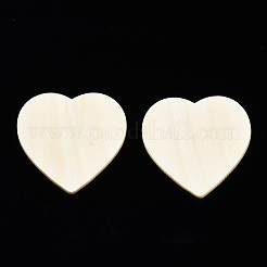 Forme de découpe de coeur en bois non fini&nbsp;WOOD-Q037-13