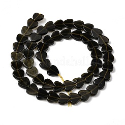 Natürliche goldenen Glanz Obsidian Perlen Stränge&nbsp;G-M403-A46-03