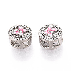 Legierung Rhinestone European Beads&nbsp;FIND-N009-16P