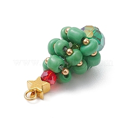 Pendentifs en verre câblé en cuivre&nbsp;PALLOY-TA00120-02